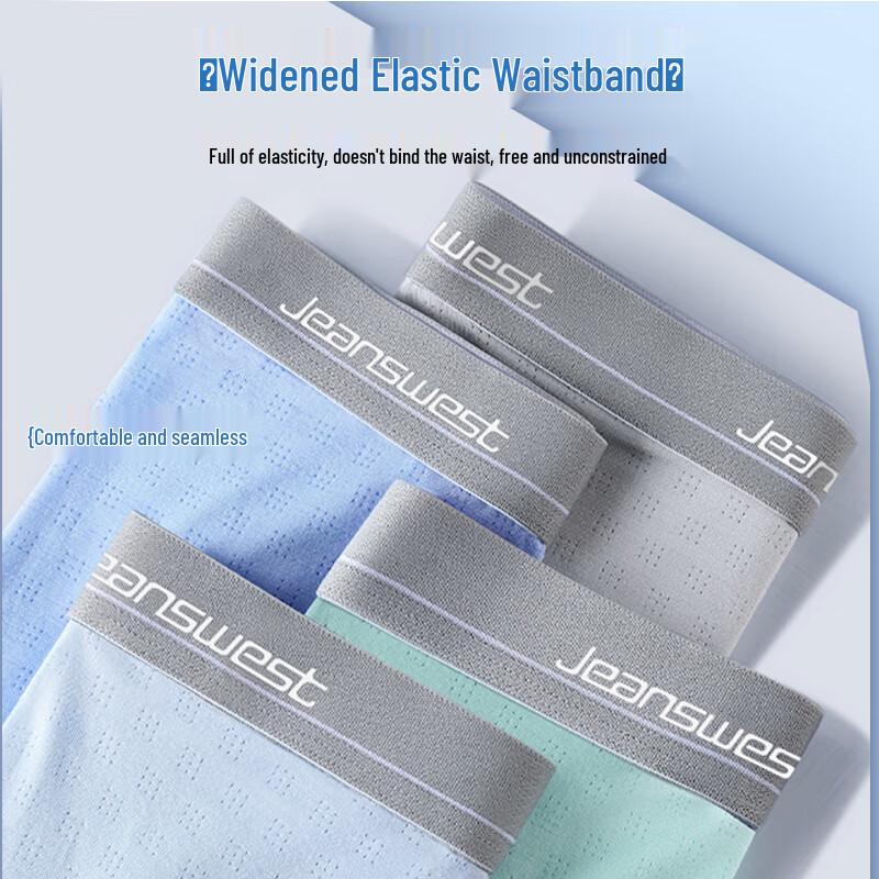 JEANSWEST Atmungsaktive Boxershorts für Teenager-Jungen, 5er-Pack