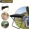 Tragbarer Faltbarer Rucksackhocker Leichtgewichtiger Camping-Picknick-Angelstuhl mit Netztasche Outdoor-Abenteuersitz zum Wandern Reisen