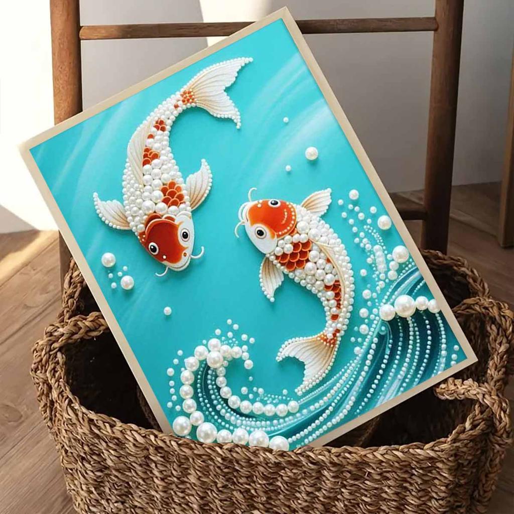 DIY Perch Pearl Art Painting for Home Wall Decor Pearl Gem Paintings Picture Arts Craft  for Adults/Beginners Gift Idea Home Decor Without Frame