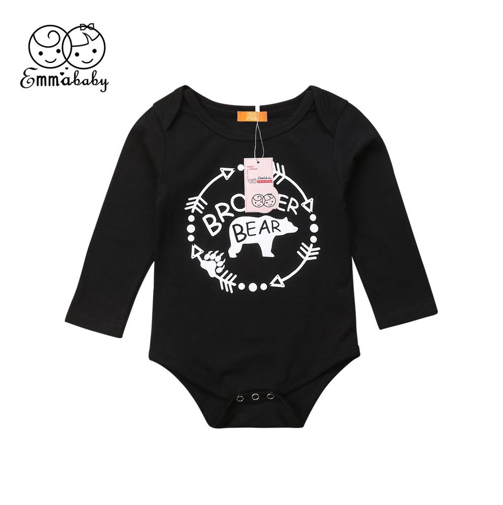 Flag of Great Britain Printed Newborn Infant Baby Girls Long-Sleeved Bodysuit Jumpsuit Outfits