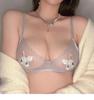 Cross-Border Sexy Bunny Sheer Underwear Set for Women: Slimming, Enhancing Bra for a Pure Desire Look