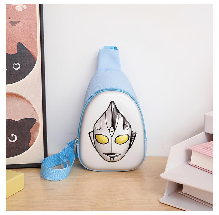 School bag 2025 new children's cartoon hard shell Ultraman boys and children bag