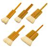 Flat Hake Brushes Soft Sheep Hair Hake Paint Brush Artist Painting Bristles Wash Brush for Watercolor Pottery Ceramic