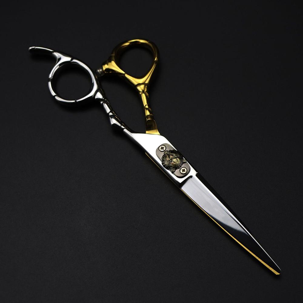 Professionell 440C Stål 6 '' Sax Tiger Hårsax Klippning Urgallring Frisör Hårklippningssax Frisörsax