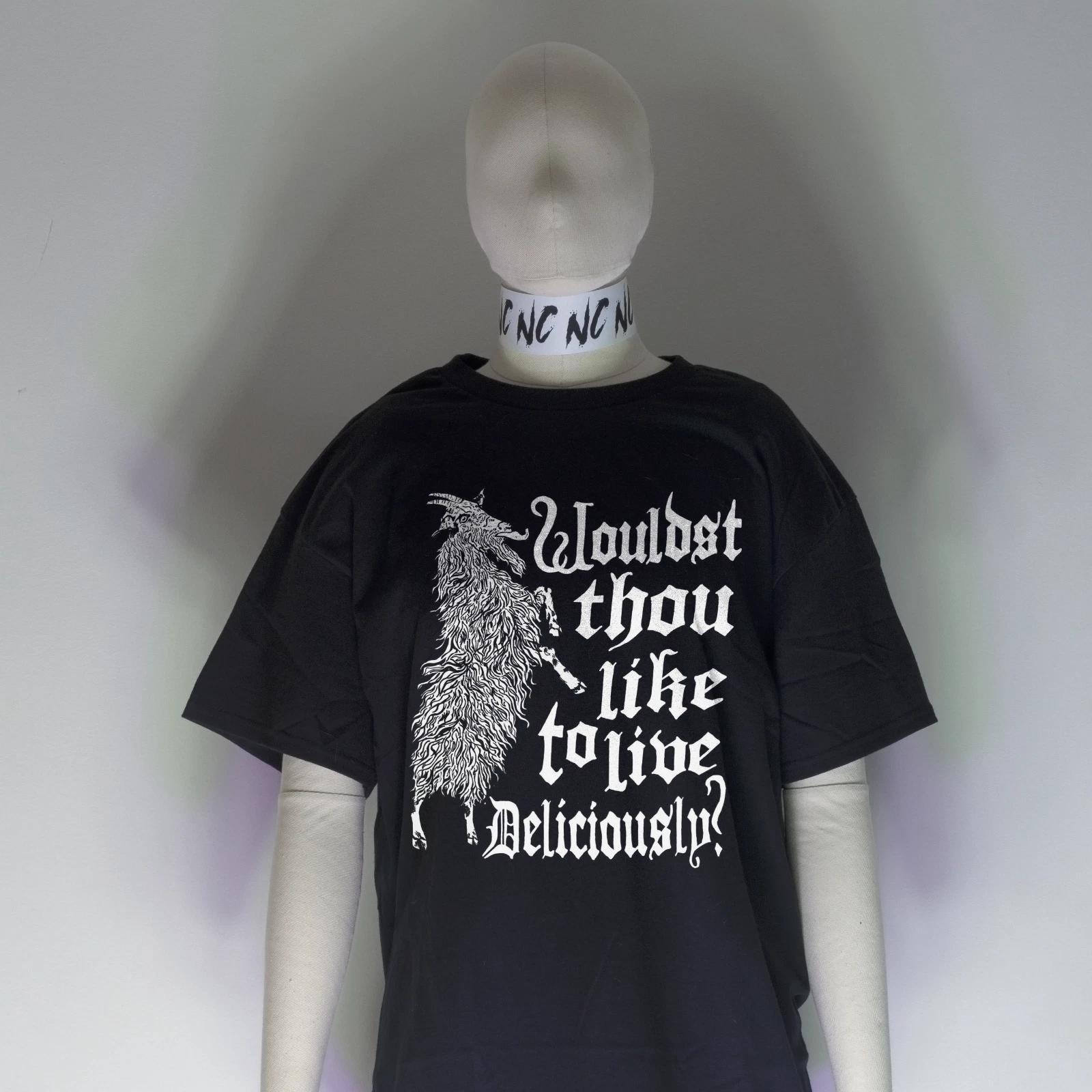 

Live Deliciously Black Phillip The Witch Shirt | Nosferatu Horror Film Kubrick M