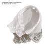 Comfortable Breathable Fabric Lace Bandana Headscarf for Women French Integrated Headwrap Pastoral Hair Decoration