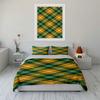 Yellow and Green Plaid Bedding Set Bedding set (1 duvet cover, 2 pillowcases, duvet not included)