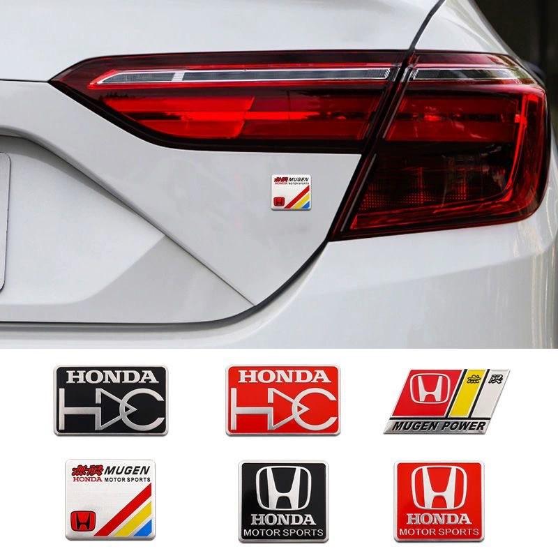 CPR1 Honda Aluminum Car Body Fender Trunk Decal Badge for Civic FIT Accord CRV CRZ CRX HRV Odyssey City B-Series D-Series H-Series Rs