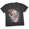 Vintage Kordian Psa Strachliwy Kreskówka Nadruk Krótki Rękaw Koszulka Retro Unisex Graficzna Koszulka Lata 90. Nostalgia Letnia Streetwear Góra