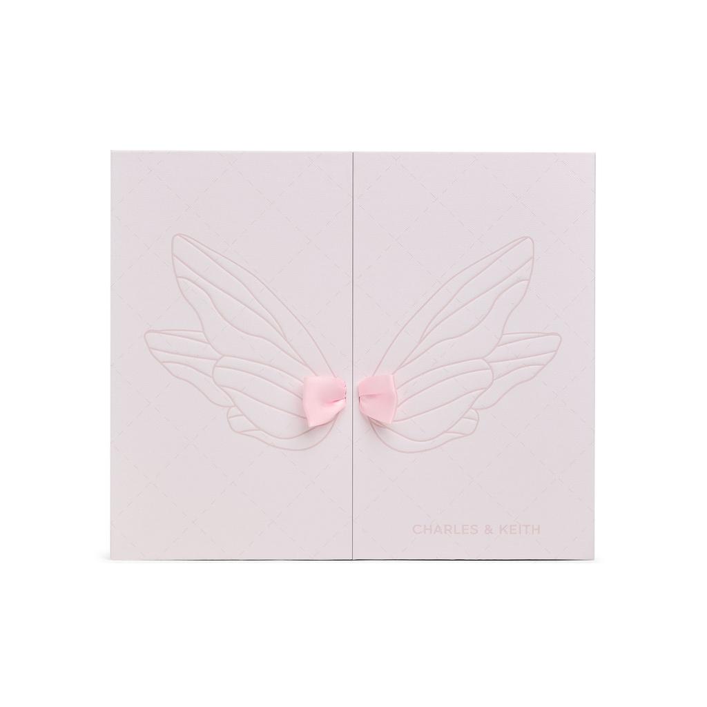 Charles & Keith Gift Box Style With Wing Chain Bag Quilted Small Square Bag Women Handbags Cotton-Candy-Pink CK17-50701608-A