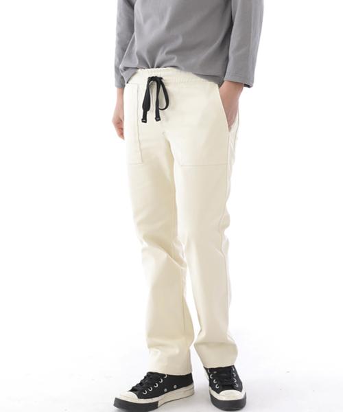 Seinteukeulu Nice Bag Straight Fatigue Pants Nsb-320 Cream