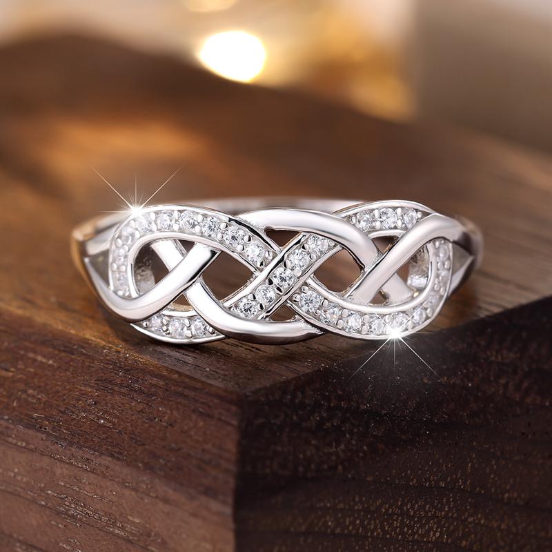 925 Sterling Silber Zirkon Ring für Frauen Mode Trend Verlobung Fingerring Hochzeit Schmuck Geschenke