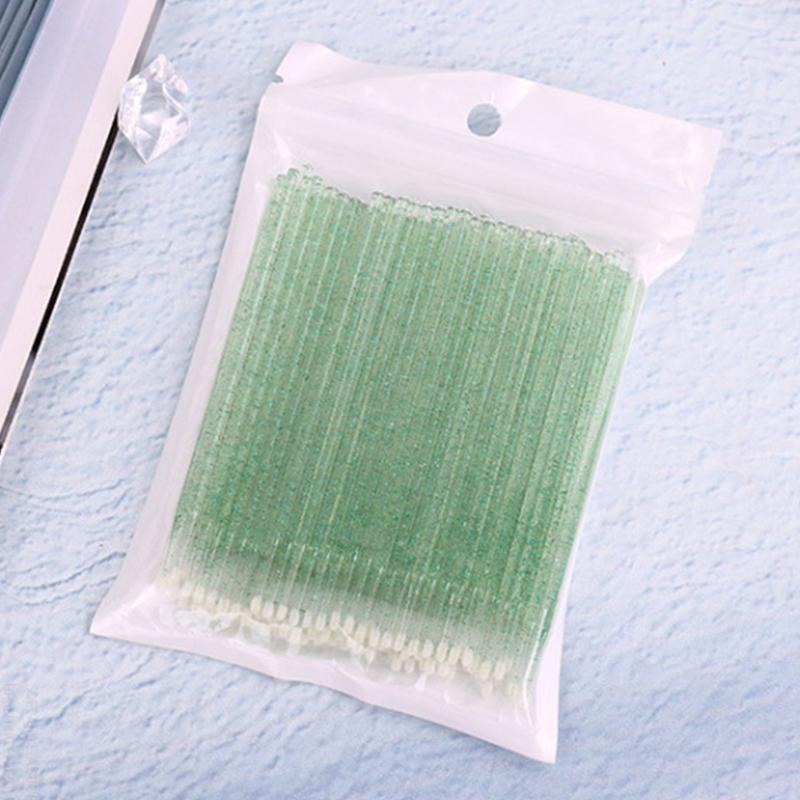 Lot de 100 micro-brosses jetables pour mascara, applicateur pour enlever les cils, micro-brosses pour extensions de cils, pinceaux de maquillage