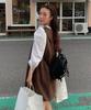 Code Graphy (Women) Faux Suede Dress_Brown