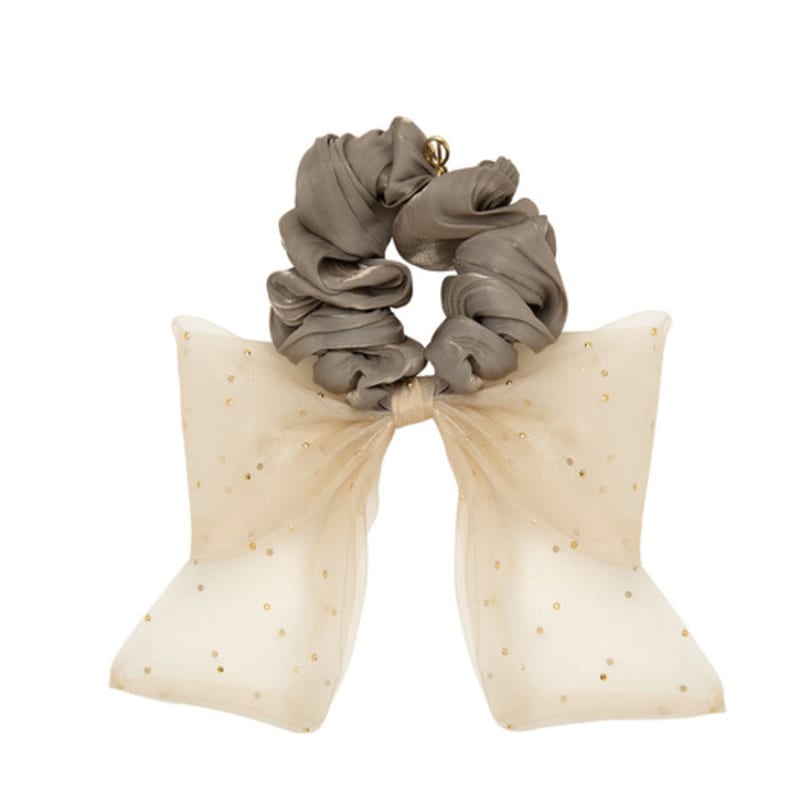RAWFINED Transparent Bow Scrunchie