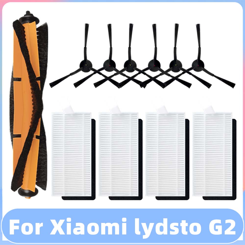 Compatible for Xiaomi Lydsto G2 Main Side Brush Hepa Filter Mop Cloths Rag Dust Bag Replacement Accessory Kit Spare Part