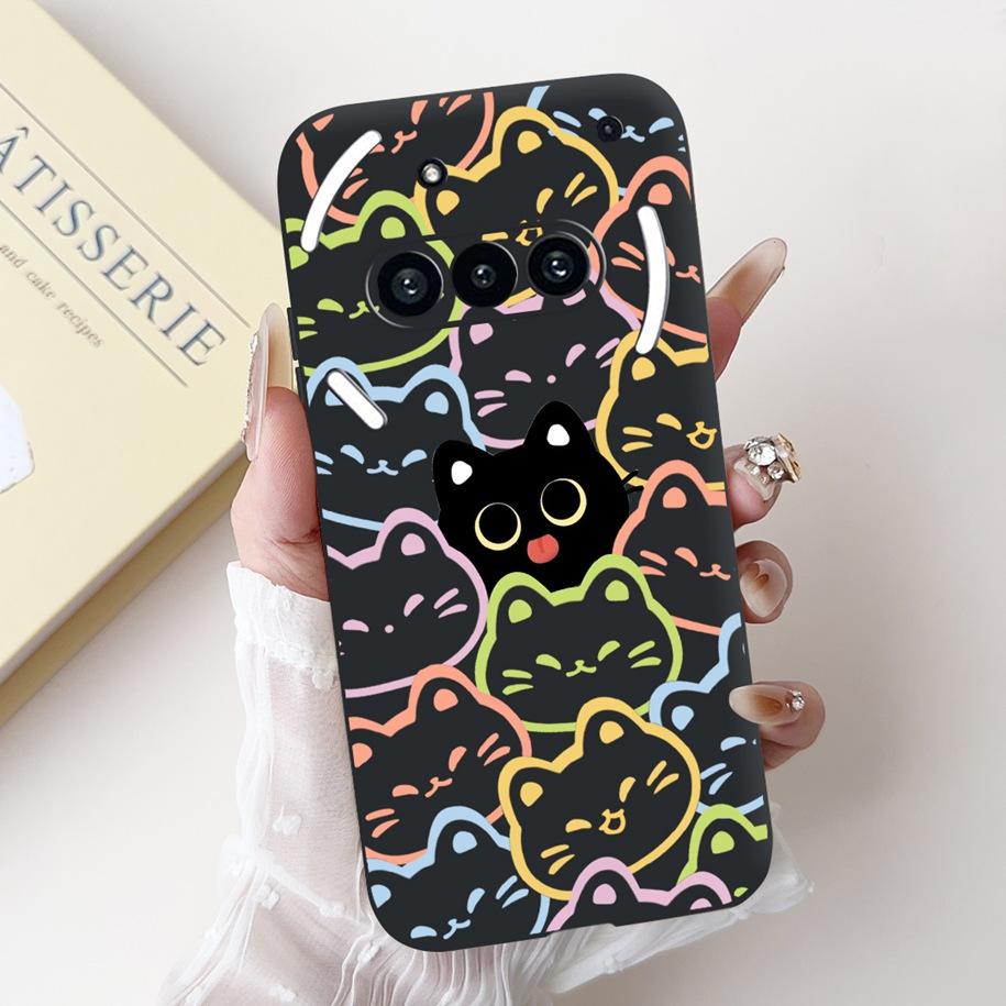 For Nothing Phone 3A Case A059 Cover Fashion Flower Soft Silicone Black Shockproof Cover On Nothing Phone3A 3 A 3APro A059P Capa