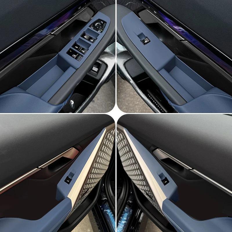 

For BMW 5 Series i5 G60 2025-2026 Car window lift, glass panel button frame interior modification supplies Interior accessories синій