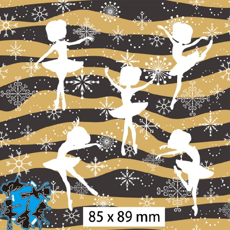 Metal Die Cut Embossing Molds Molds Ballet Girl Cutting Dies for Photo Card Scrapbooking Decorations