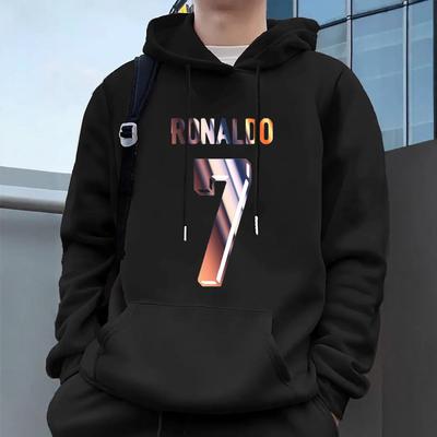 Men's Casual Hoodies Fleece Hip Hop 250g/m² Solid Pullover Sweatshirt Men Sportswear Clothing Sweatshirt Men's Clothing