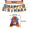Blaze Monster Balloons Machines Race Car Birthday Party Decoration Tableware Tablecloth Plate Cup Napkin Bag Racing Party Favors