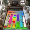 Numberblocks Personalized Text Carpet Suitable for Game Room Entryway Living Rooms Dormitory Anti-slip Rug Decorate Offices Best for Christmas