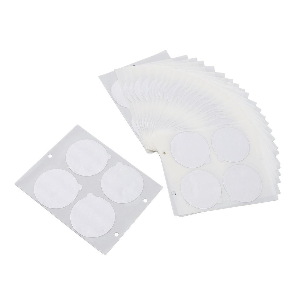 25PCS Aluminum Foil Lids for Coffee Capsules Disposable Coffee Pods Stickers Covers Seals with 100PCS Round Filter Paper
