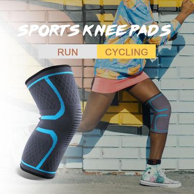 Fitness correr ciclismo rodilla soporte elástico Nylon deportes compresión protección rodilleras 1 pieza