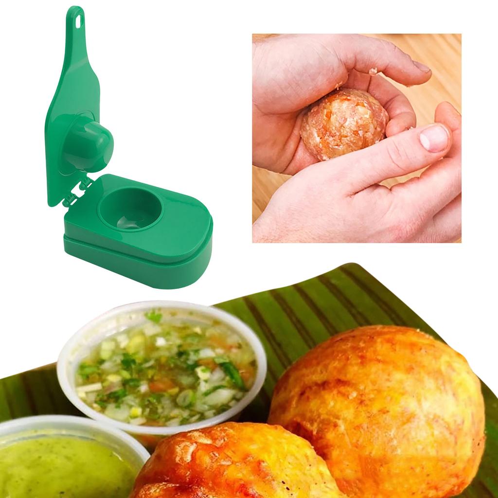 Plastic Meatball Maker Clip Fish Meat Ball Rice Ball Making Mold Kitchen Gadgets Green Bacon Banana Mold Meatloaf Meatball Molds