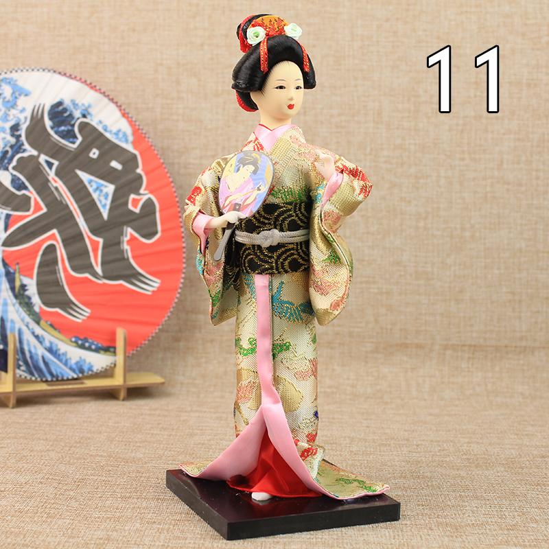 Krásné japonské figurky gejš Panenky s krásným kimonem Domácí dekorace na plochu Miniatury Kolekce ozdob z gejš Dárek