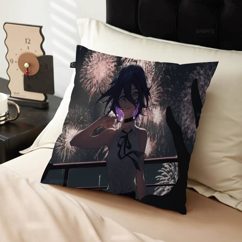 C-Chainsaw Man Reze Personalized Pillow Dust Cover Bedroom Kids Party Decoration Pillowcase Birthday Children Gift