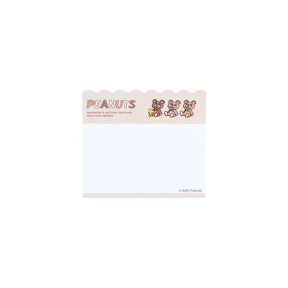 Stationery Snoopy Sticky S2850001 Sun-Star Notes, Die-Cut Blocks, Brown,