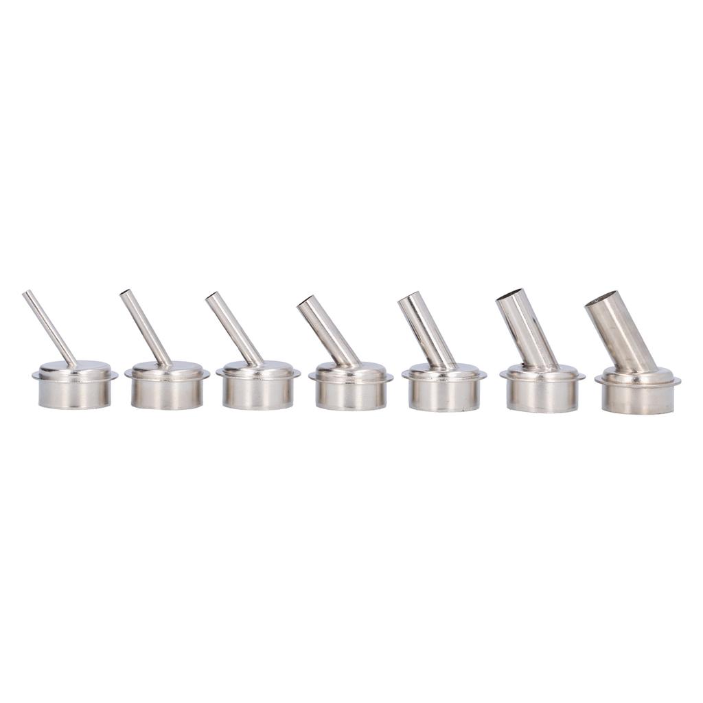 7Pcs Hot Air Gun Nozzle Kit Oblique for 861 Soldering Desoldering Station Accessories