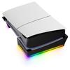 Supporto Orizzontale con Luce LED RGB per Console PS5 Slim, Supporto Accessori con 14 Modalità di Luce e Porte USB a 4 Porte