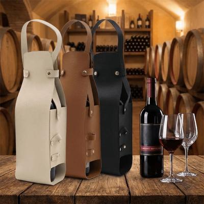 Champagne Bags Waterproof PU Wine Tote Reusable with Handle Wine Bag Lightweight Champagne Beer Gift Bags Birthday