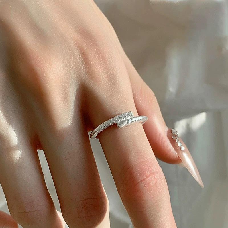 Trendy Cute Floral Adjustable Stackable Ring for Women, Fresh Mori Style, Ins Style, Index Finger Ring.