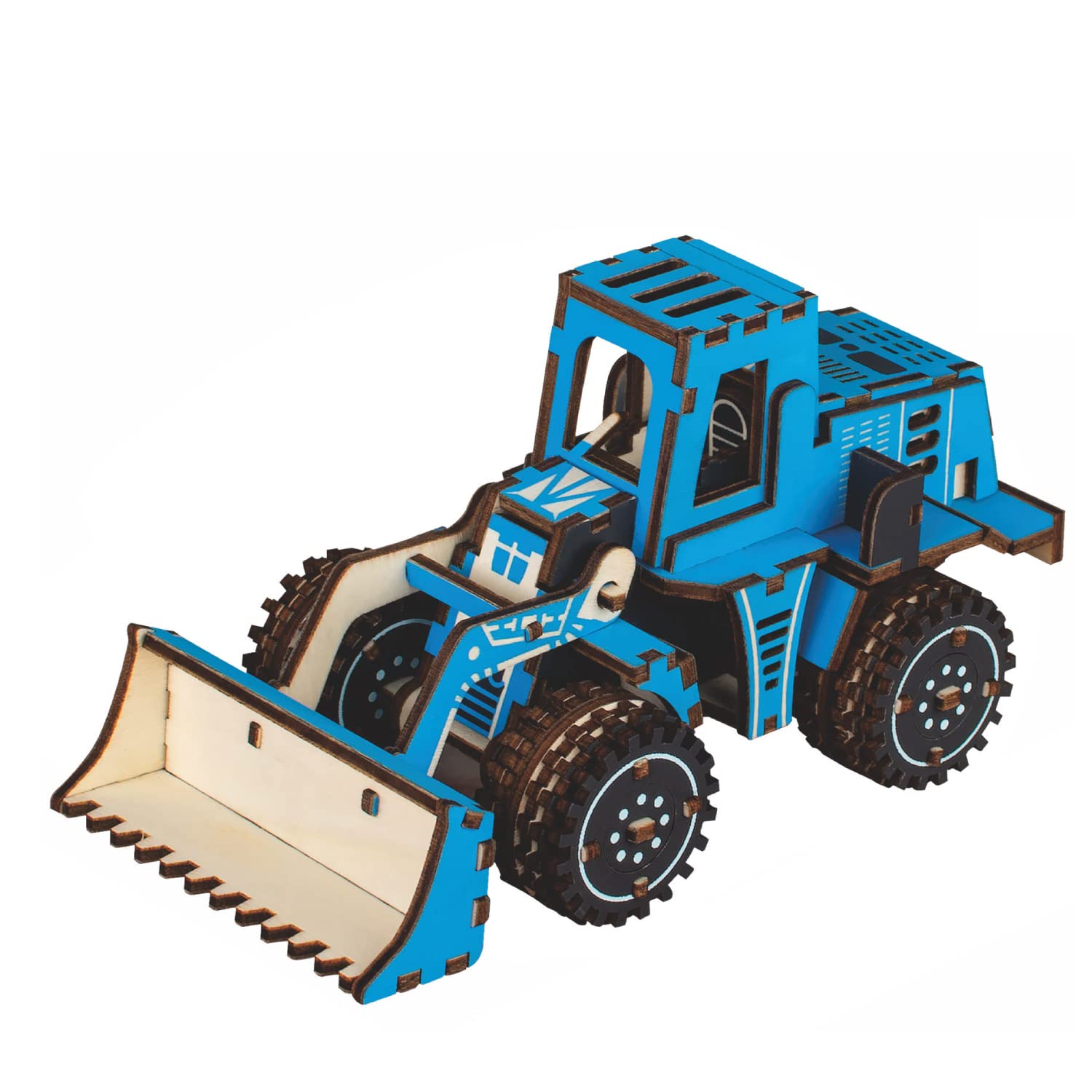 

Wooden 3D Wooden Summer Construction Vehicle Puzzle, Puzzle, Craft, DIY, Boys, Adults, Hobby, Parent-Child Play, Gift, Vacation, (Bulldozer)