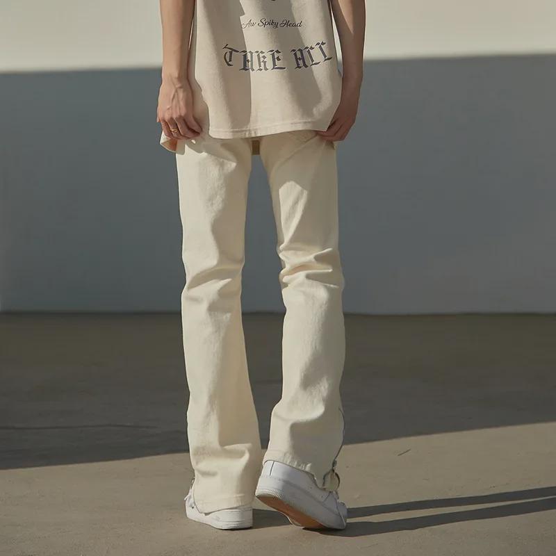 2023 Youth Mid-Waist Solid Color Business Casual Pants with Zipper