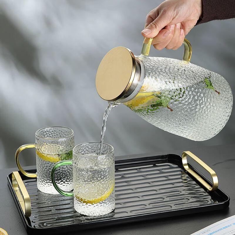 Heat-Resistant Glass Pitcher & Cup Set