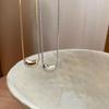 Korean Style Bean Pendant Necklace for Women - Versatile, Niche Design Clavicle Chain with Unique Personality