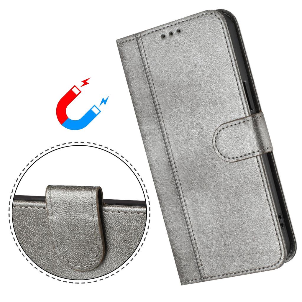 Luxury Simple Line Leather Case For TCL 50 Pro NxtPaper/40XL/30T (T603DL)/50 XL/TCL 501/60R Card Slots Magnetic Attraction Stand Shockproof Flip Cover