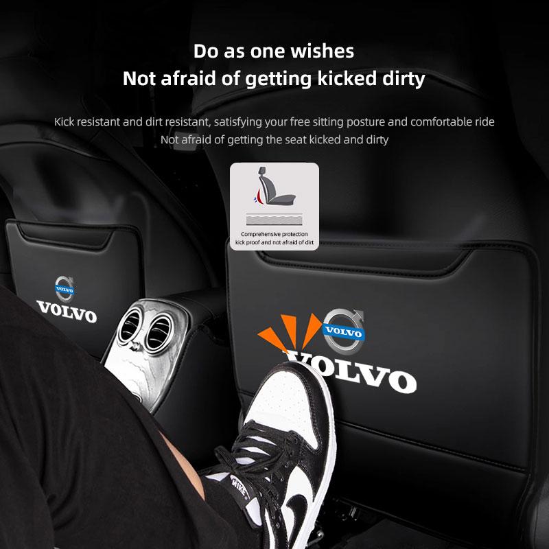 Car Seat Back Anti Kick Cover Pad Leather Protector Mat For Volvo Rdesign XC60 XC90 V90 V60 V40 EC40 EX40 S80 S60 S90 V70 XC70