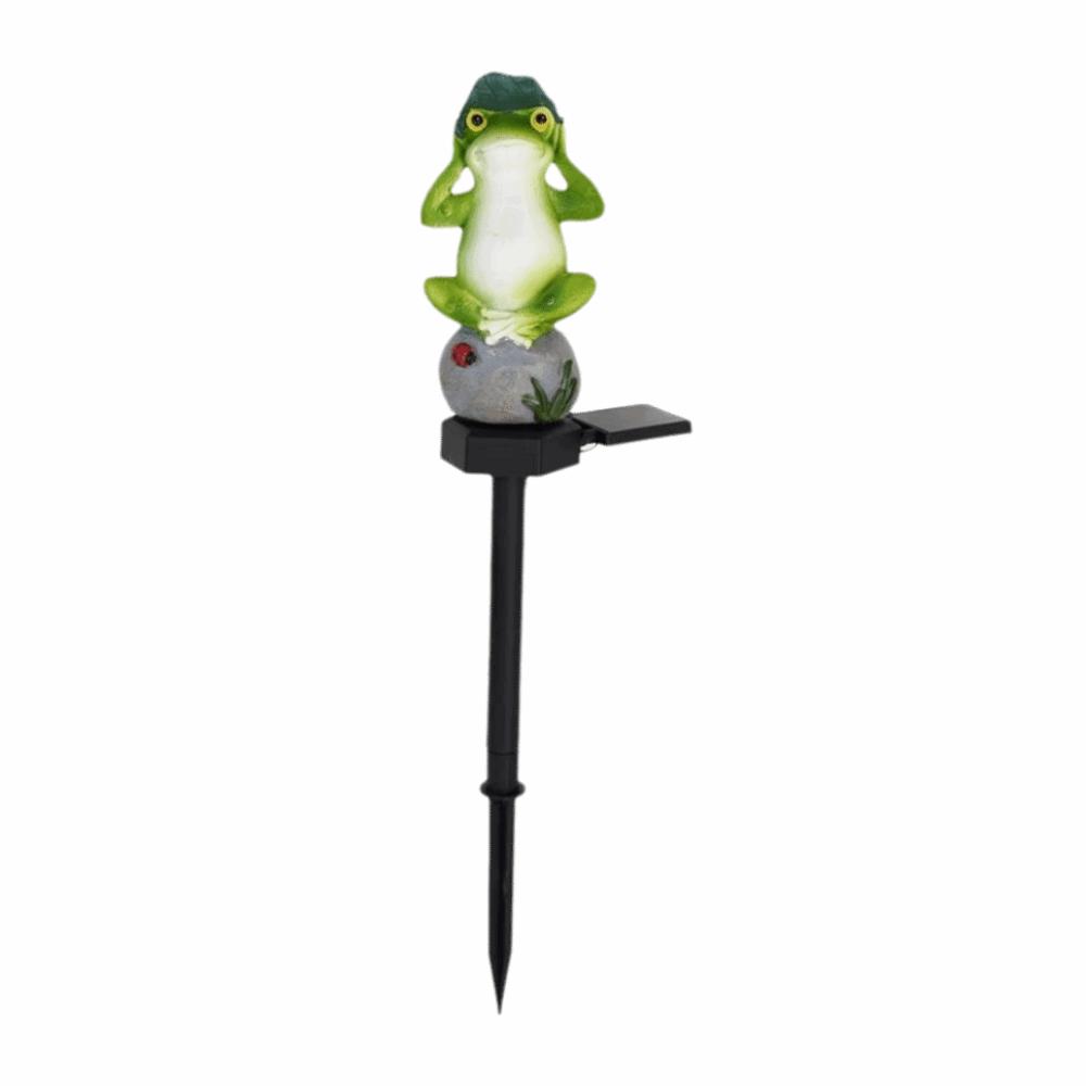 Weatherproof Solar Garden Light Auto on/Off Solar Lawn Light Solar Powered Lamp  Lawn Path Frog