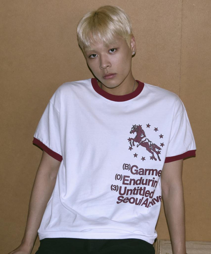 Eontaiteulseoul Unicorn Typo Ringer Crop Short Sleeve White