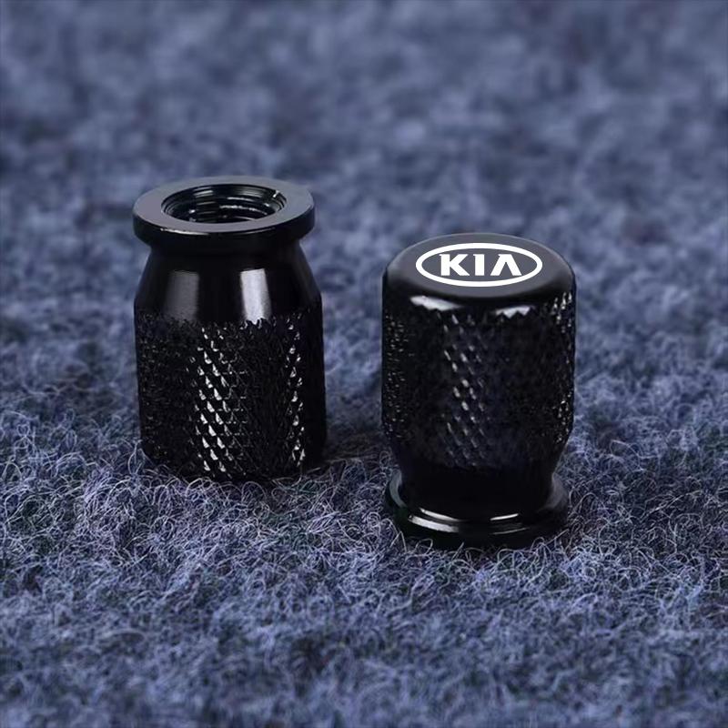 4pcs for KIA Sportage Rio Ceed Picanto K5 K9 Sorento Car Wheel Tire Valve Caps Aluminum Airtight Covers Badge Emblem Styling Kydf82