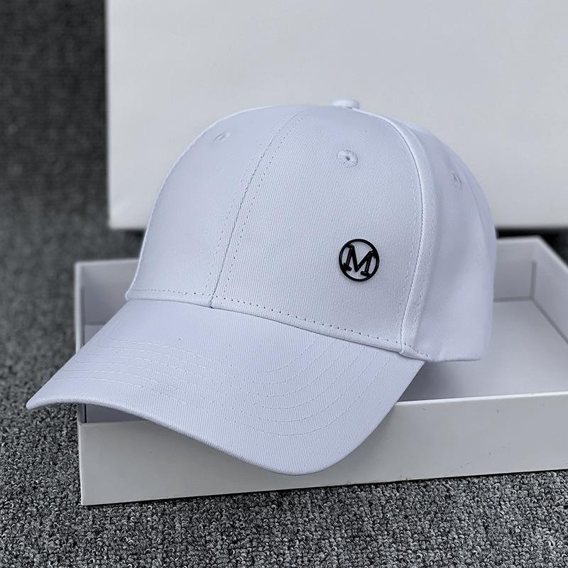 Hard Top White Hat Ladies Spring And Summer Versatile Baseball Cap Hipster Visor Cap Cap Men And Women Couple Hat Adjustable