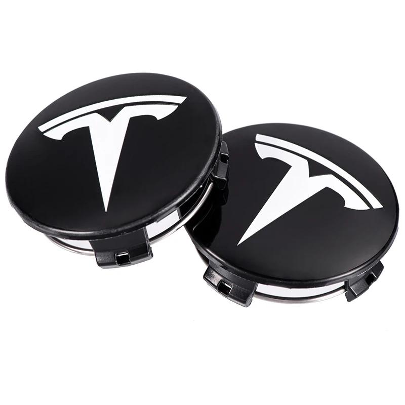 Bilklistremerke 2025 Ny Tesla 4 stk/sett 56 mm Tesla Model 3 Model Y Originale Deksel Navkapsler Senterkopper for Tesla Model Y X S