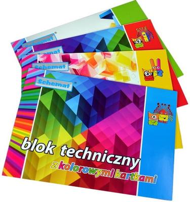 A4 Technical Pad with Colored Sheets, 20 Pcs. | 121165