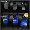 Blue Universal Non-Slip Automatic Gas Brake Foot Pedal Pad Cover Car Accessories