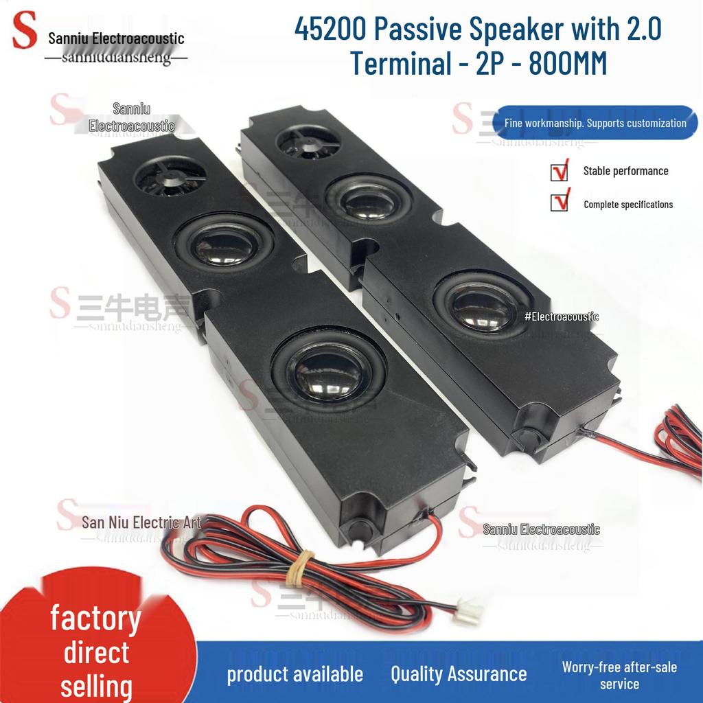 45mm*200mm Large LCD TV Ad Machine Speaker, 8 Ohm, 10 Watt